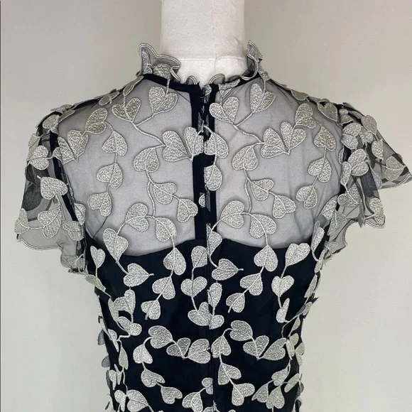 Shoshanna Liberty Dress with heart-shaped lace overlay, 8 - Picture 12 of 15